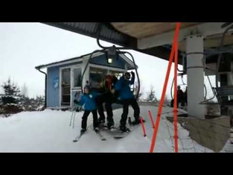 Hilarious Ski Lift Fail