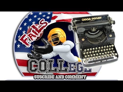 College FAILS - Funny Fails - student with typewriter