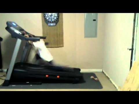 Kid Playing On A Treadmill fail