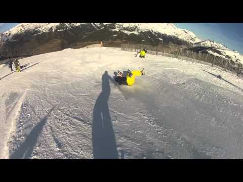 Ski Frontflip fail