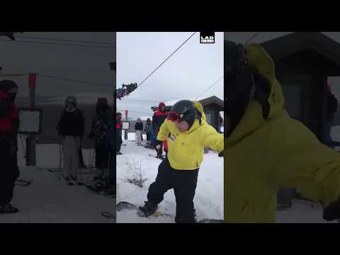 These Scottish lads trying to figure out the ski lift is hilarious 😂😂