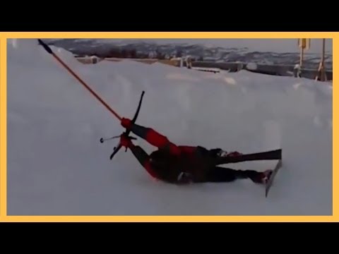 Skilift Snowboard Fail